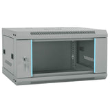 Network Cabinet with Storage Grey 60 x 45 x 35 cm Steel 42017634