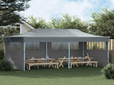 Party Tent Folding Anthracite 291 x 580 x 315 cm Oxford Fabric 42023653