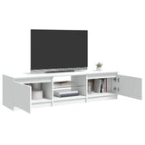 TV Cabinet with LED Lights White 140x40x36 cm 804292