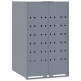 Wheelie Bin Storage for 6 Bins Grey 414x79x117 cm Steel 3279991