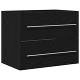 Bathroom Sink Cabinet Black Oak 60x38.5x48 cm Engineered Wood 862028