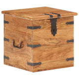 ZNTS Chest 40x40x40 cm Solid Acacia Wood 289645