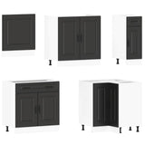 11 Piece Kitchen Cabinet Set Kalmar Black Engineered Wood 3314912