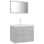 ZNTS Bathroom Furniture Set Concrete Grey Engineered Wood 3071679