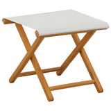 Deck Chair 4 pcs 3 Position Solid Eucalyptus Wood Cream 3407800