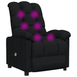Massage Chair Black Fabric 289808