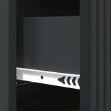 Drawer Cabinet Black 66 x 34.5 x 89.5 cm Engineered Wood 894836