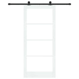 Sliding Door ORKDAL White and Black 93 x 211 cm 3332010
