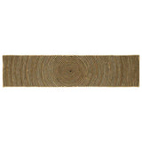 Area Rug Black 60 x 250 cm Jute 42010732