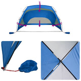 Beach Tent Azure Blue 274x178x170/148 cm 185T Polyester 94403