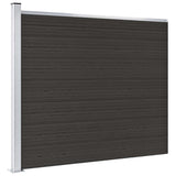 148985 Fence Panel WPC 175x146 cm Black
