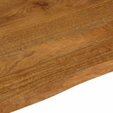 Table Top 110x80x2.5 cm Live Edge Solid Wood Mango 370773