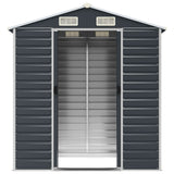 Garden Shed Anthracite Galvanised Steel 191x130x198 cm 3188253