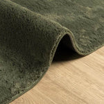 ZNTS Rug HUARTE Short Pile Soft and Washable Forest Green 80x200 cm 375091