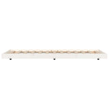 Bed Frame without Mattress White 75x190 cm Small Single Solid Wood Pine 823510