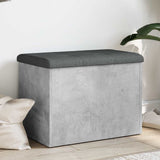 Storage Bench Concrete Grey 62x42x45 cm Engineered Wood 835043