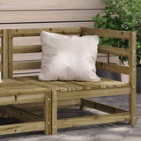 Garden Sofa Natural Wood Impregnated Pine Wood Standard Modular 837906