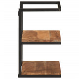 Wall Shelf 40x30x50 cm Solid Wood Acacia and Iron 372749