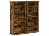 CD Cabinet 2 pcs Smoked Oak 32 x 17 x 92 cm Engineered Wood 8012755