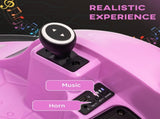 360&deg Rotation Kids Bumper Car, 12V Waltz Car with Remote Control, Dual Joystick, Music, Lights, T3398P348436