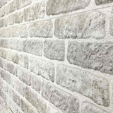 3D Wall Panels with Light Grey Brick Design 10 pcs EPS 147199