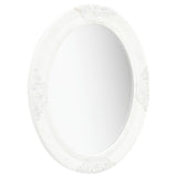 Wall Mirror Baroque Style 50x60 cm White 320348