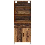 Highboard with Drawer 2 pcs Old Wood Engineered Wood 3415720