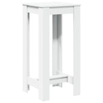 ZNTS Bar Table White 51x50x103.5 cm Engineered Wood 854400