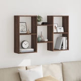 Wall Shelf Brown Oak 96x18x60 cm Engineered Wood 853233