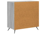 Drawer Cabinet Grey Sonoma 66 x 34.5 x 90 cm Engineered Wood 895531