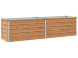 Raised Garden Bed Wood Brown 160 x 40 x 55 cm cold-rolled steel 8006240