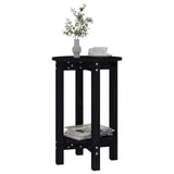 Coffee Table Black 40x60 cm Solid Wood Pine 822361