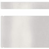 Lawn Edging 4 pcs Silver 450 x 0.05 x 10 cm Stainless Steel 868017