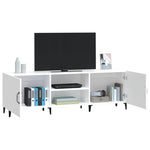 TV Cabinet White 150x30x50 cm Engineered Wood 812627