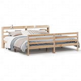 Bed Frame with Headboard without Mattress 200x200 cm 3306653