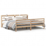 Bed Frame with Headboard without Mattress 180x200 cm Super King 3306651