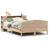 Bookcase Bed without Mattress 135x190cm Solid Wood Pine 3323074