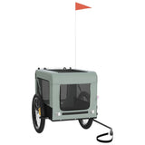 Pet Bike Trailer Grey and Black Oxford Fabric&Iron 93923