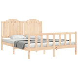 Bed Frame without Mattress 160x200 cm Solid Wood Pine 3192306