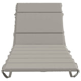 Sunlounger Cushion GEMERT 100% Polyester Grey 200 x 80 x 3 cm 948577