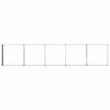 Raised Garden Bed Wood Brown 400 x 80 x 24 cm cold-rolled steel 8006504
