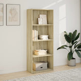 Bookcase Sonoma Oak 60x30x152 cm Engineered Wood 857910