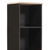 Bathroom Cabinet with Shelf Black and White 38 x 33 x 160 cm 4017886