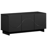 TV Stand 90 x 34.5 x 40 cm Black Engineered Wood 8011568