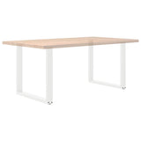 Dining Table Legs U-Shaped 2 pcs White 80x cm Steel 4013189