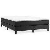 Box Spring Bed Frame Black Double Faux Leather 3121183