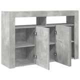 Sideboard Concrete Grey 116 x 30 x 75 cm Engineered Wood 3333879