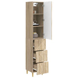 Cabinet Set 2 pcs Sonoma Oak 33 x 34.5 x 90 cm Engineered Wood 3416729