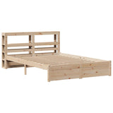 Bed Frame with Headboard without Mattress 140x190 cm 3305987