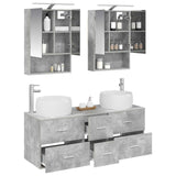 Bathroom Furniture Set 5 pcs Concrete Grey 3407042